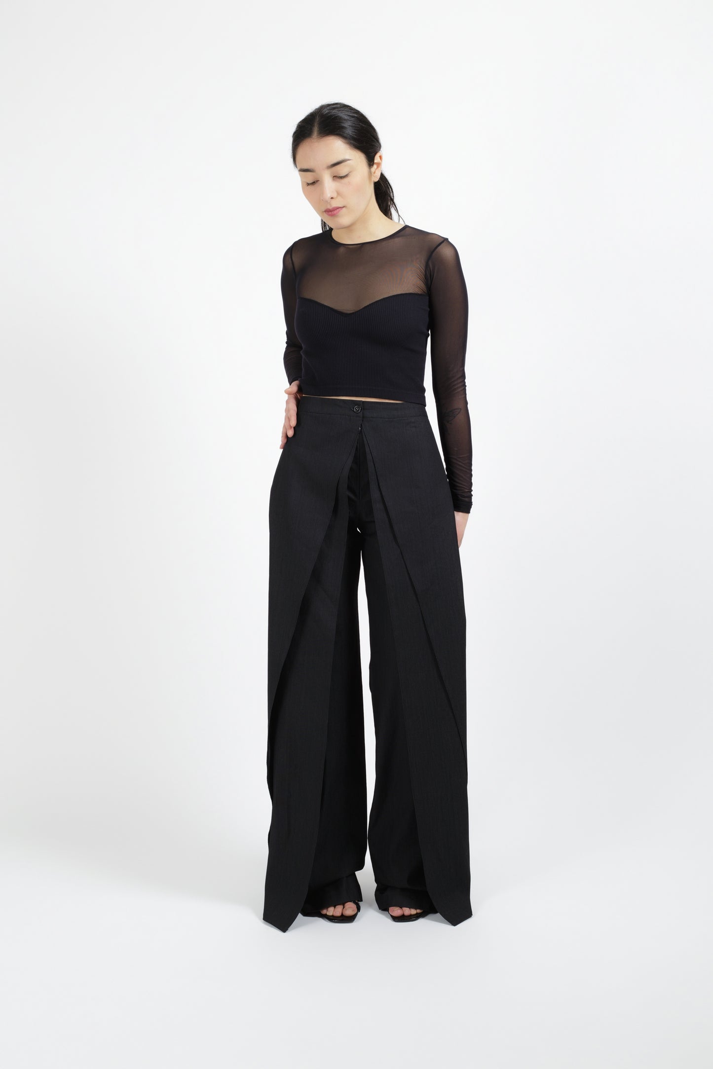 Asymmetrical trousers