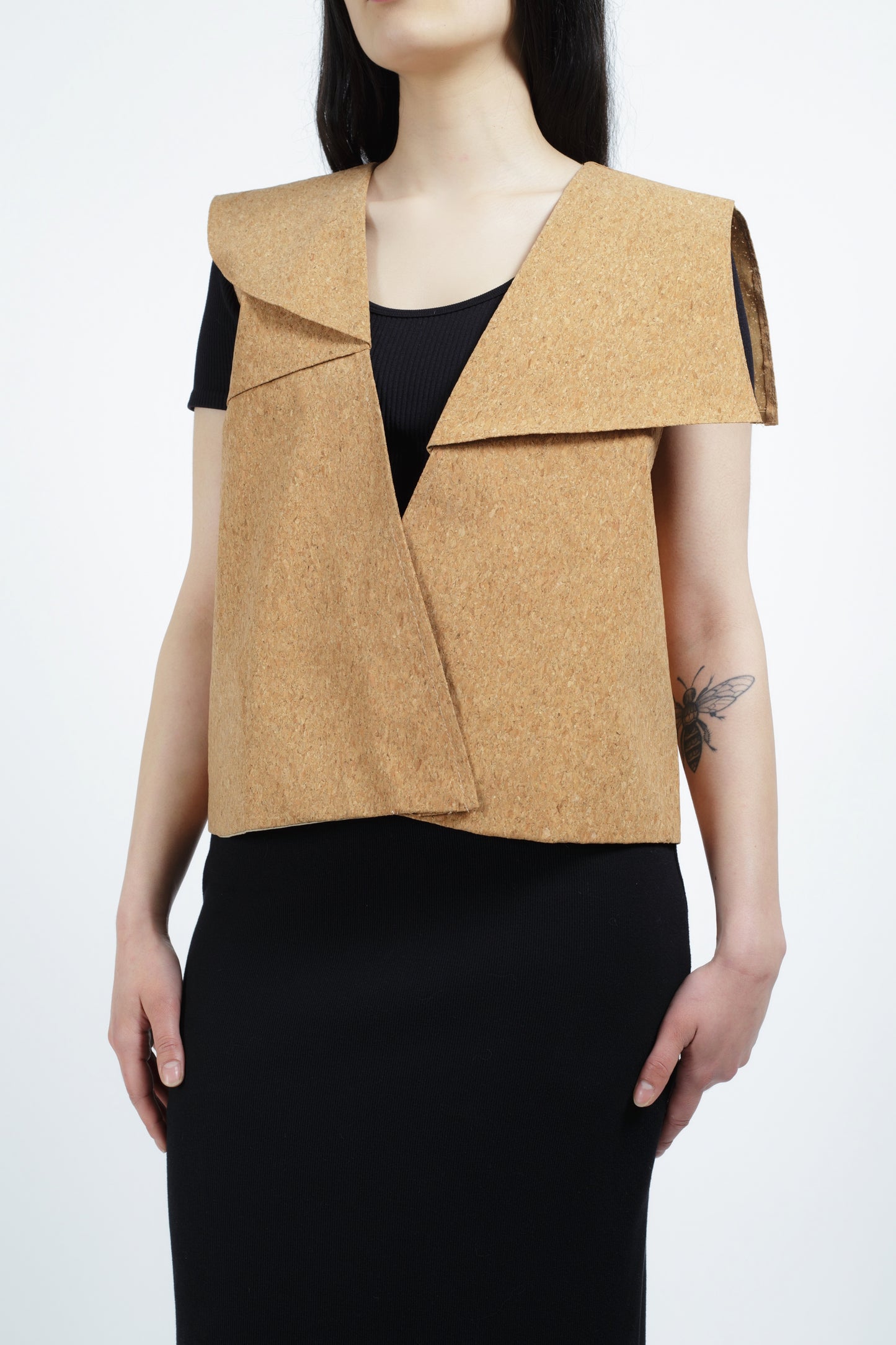 Cork sleeveless vest